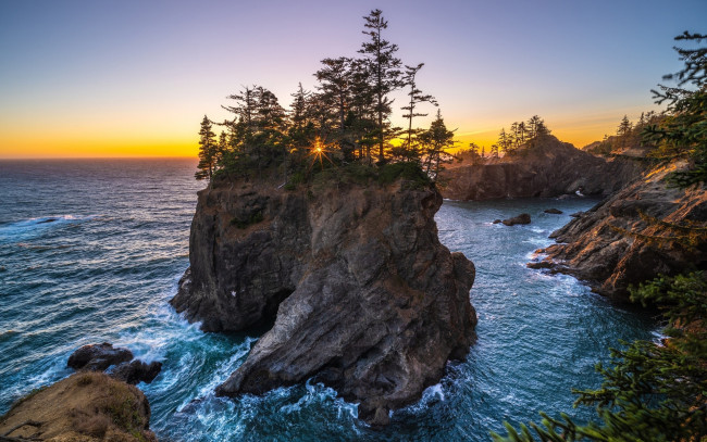 Обои картинки фото samuel boardman state scenic corridor, oregon, usa, природа, побережье, samuel, boardman, state, scenic, corridor
