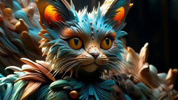 Картинка 3д+графика животные+ animals нейросети графика нейроарт ai art нейронные сети рисунки нейро искусство