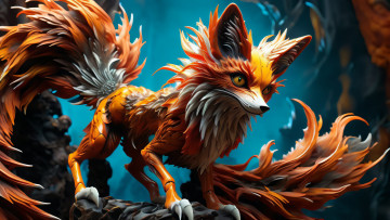 Картинка 3д+графика животные+ animals нейросети графика нейроарт ai art нейронные сети рисунки нейро искусство