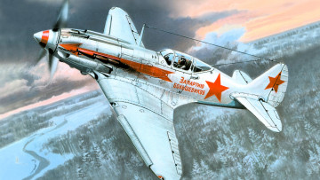 Картинка авиация 3д рисованые v-graphic самолет полет пейзаж