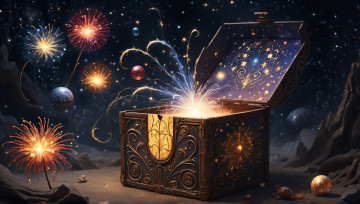 Картинка праздничные подарки+и+коробочки нейросети графика нейроарт ai art нейронные сети рисунки нейро искусство