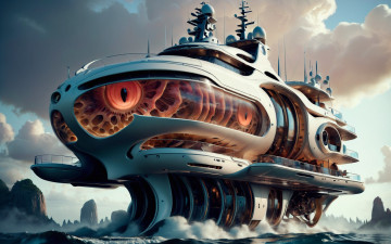 Картинка фэнтези транспортные+средства нейросети графика нейроарт ai art нейронные сети рисунки нейро искусство