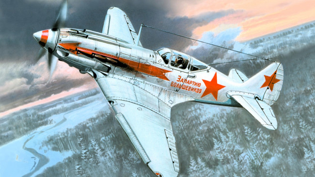 Обои картинки фото авиация, 3д, рисованые, v-graphic, самолет, полет, пейзаж