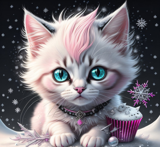 Обои картинки фото рисованное, животные,  коты, кот, кошка