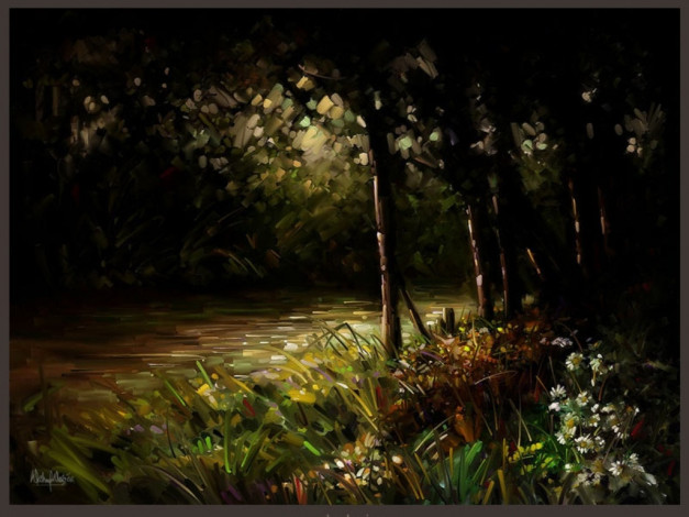 Обои картинки фото рисованные, природа