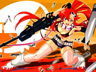 Картинка аниме tengen toppa gurren lagann yoko littner