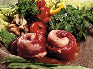 Картинка еда мясные блюда томаты помидоры