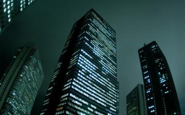 Картинка города огни ночного