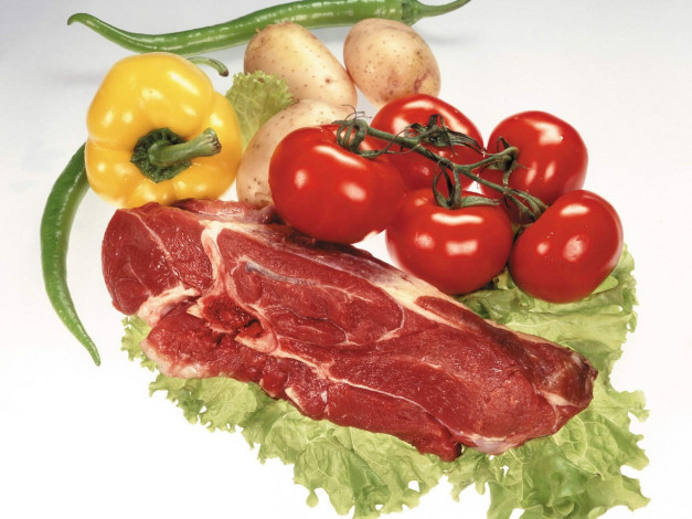 Обои картинки фото еда, мясные, блюда, томаты, помидоры