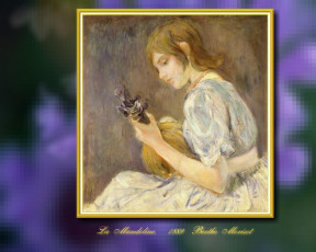 обоя berthe, morisot, рисованные