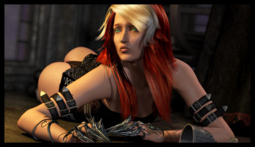 Картинка 3д графика fantasy фантазия девушка взгляд