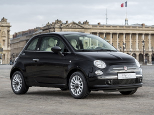 обоя автомобили, fiat, guerlain, темный, la, petite, robe, noire, 500, 2014