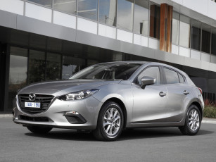 обоя автомобили, mazda, светлый, 2013, bm, au-spec, hatchback, mazda3