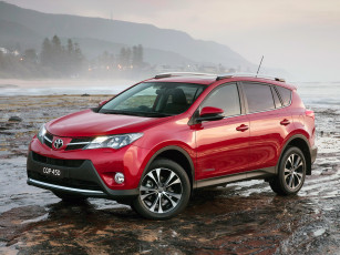 Картинка автомобили toyota au-spec rav4 красный