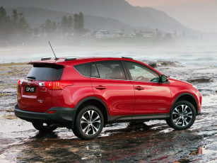 обоя автомобили, toyota, красный, au-spec, rav4