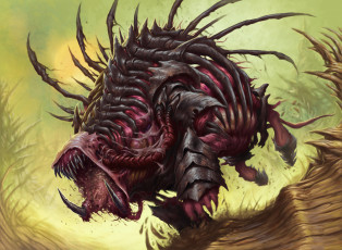 Картинка фэнтези существа мир монстр иной рог чудовище