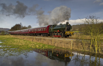 Картинка техника паровозы поезд паровоз рельсы железная дорога