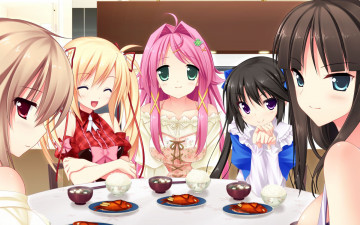 обоя аниме, mecha-kon, девушки