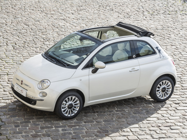 Обои картинки фото автомобили, fiat, 500, guerlain, 2014, la, petite, robe, noire