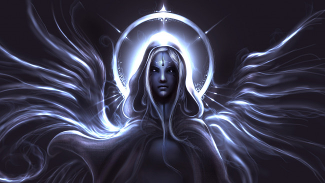 Обои картинки фото фэнтези, ангелы, крылья, девушка, ангел