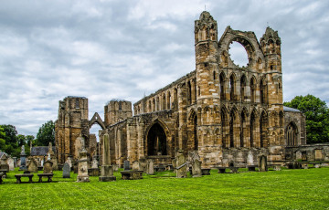 Картинка elgin+catherdral elgin +moray scotland города -+католические+соборы +костелы +аббатства храм