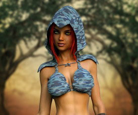 Картинка 3д+графика люди+ people фон взгляд девушка