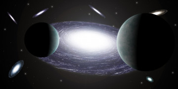 Картинка космос арт планеты звезды вселенная