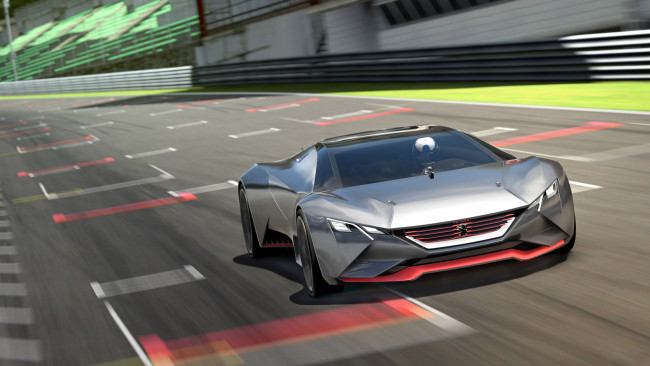 Обои картинки фото peugeot vision gran turismo concept 2015, автомобили, 3д, peugeot, vision, gran, turismo, concept, 2015
