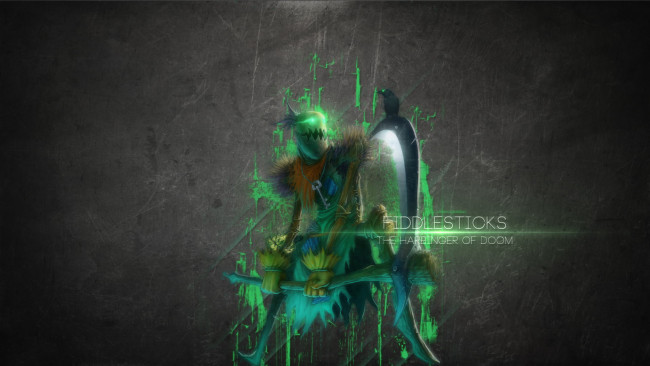 Обои картинки фото видео игры, league of legends, фон, топор, fiddlesticks