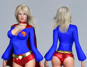 Картинка 3д+графика люди+ people девушка фон взгляд