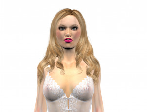 Картинка 3д+графика люди+ people девушка фон взгляд