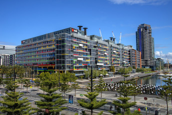 Картинка melbourne города мельбурн+ австралия панорама небоскребы