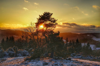 Картинка природа восходы закаты простор