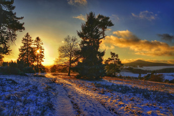 Картинка природа восходы закаты простор