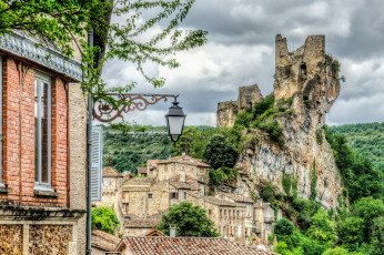 Картинка penne+castle города замки+франции замок горы