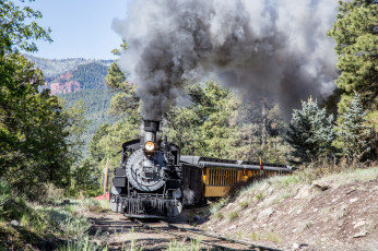 Картинка техника паровозы локомотив состав