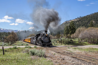 Картинка техника паровозы состав локомотив