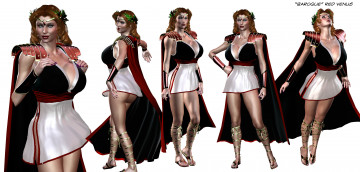 Картинка 3д+графика люди+ people девушка одежда взгляд фон