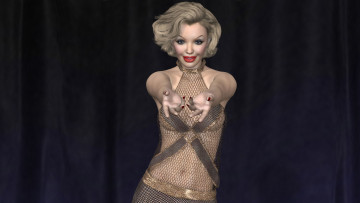 Картинка 3д+графика люди+ people фон взгляд девушка