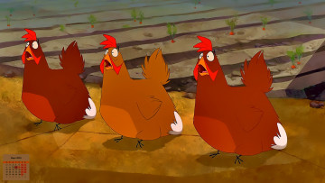 Картинка календари кино +мультфильмы 2018 курица яйцо