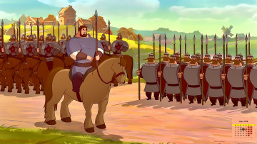 Картинка календари кино +мультфильмы богатырь лошадь воин взгляд 2018