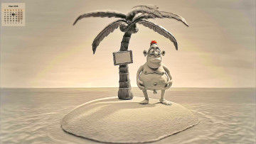 Картинка календари кино +мультфильмы взгляд 2018 пальма мужчина