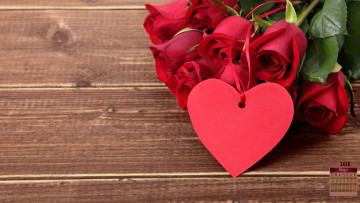Картинка календари праздники +салюты сердце роза 2018 цветы