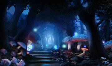 Картинка фэнтези пейзажи лес