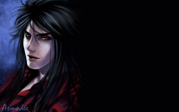 Картинка фэнтези демоны парень демон волосы асмодей