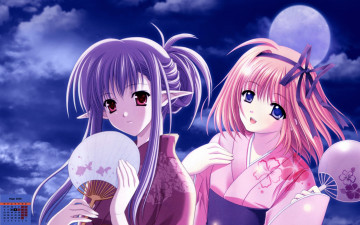 Картинка календари аниме девушка 2018 веер лицо взгляд