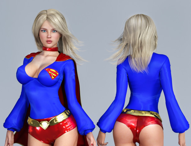 Обои картинки фото 3д графика, люди , people, девушка, фон, взгляд