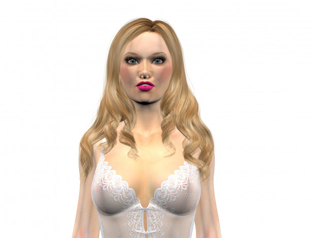 Обои картинки фото 3д графика, люди , people, девушка, фон, взгляд