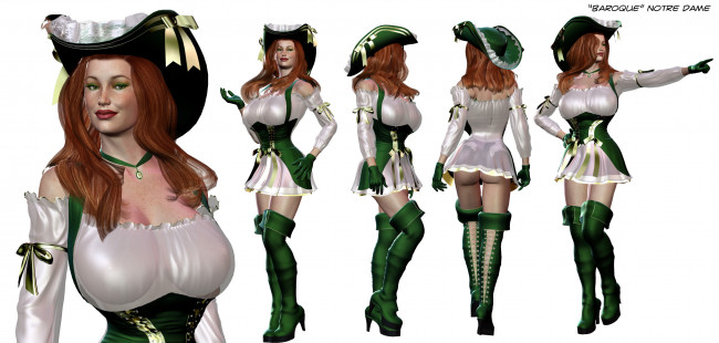 Обои картинки фото 3д графика, люди , people, взгляд, фон, девушка, шляпа, одежда