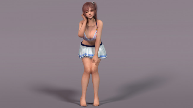 Обои картинки фото 3д графика, люди , people, девушка, фон, взгляд